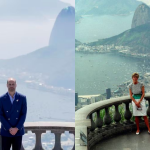 Príncipe William recria foto da mãe, Diana, no Cristo Redentor, 34 anos depois