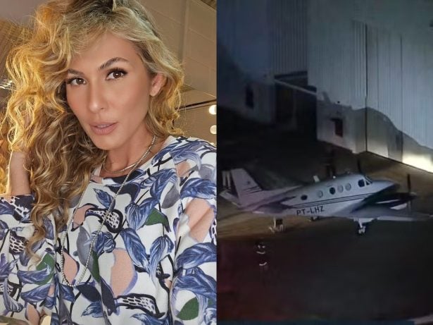 Lívia Andrade estava entre os passageiros do avião com problema de pouso em SP