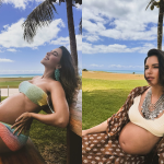 Grávida, Mariana Rios posa em praia na Bahia e faz reflexão sobre ser grata