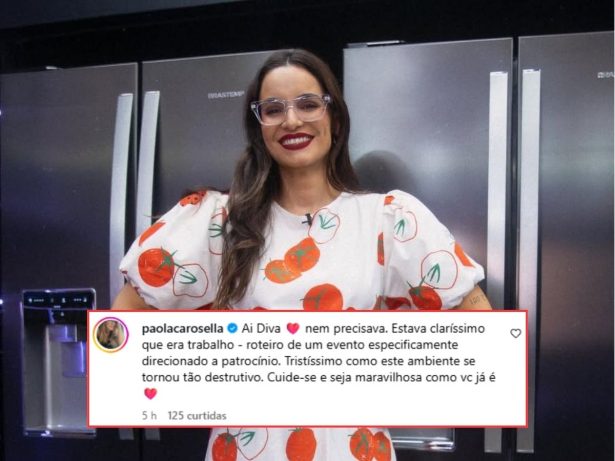 Paola Carosella pede empatia e defende Renata Vanzetto após polêmica com “MasterChef”