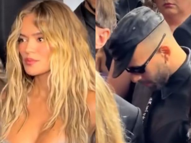 Dias após o término, Karol G fecha a cara, vira as costas e ignora completamente seu ex no Grammy