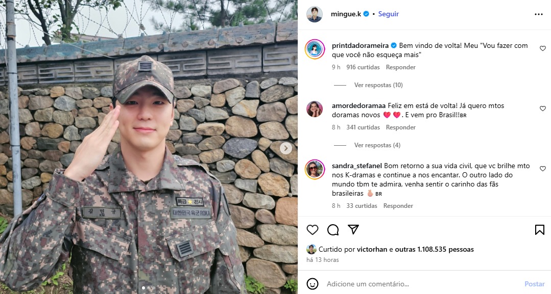 Reprodução/Instagram/@mingue.k