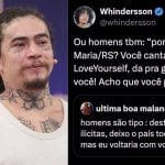 Whindersson revolta internautas ao listar supostos feitos pela carreira de Luísa Sonza