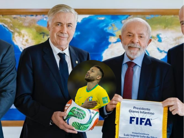 Lula diz que Ancelotti pediu sua opinião sobre Neymar na Copa e dá resposta firme