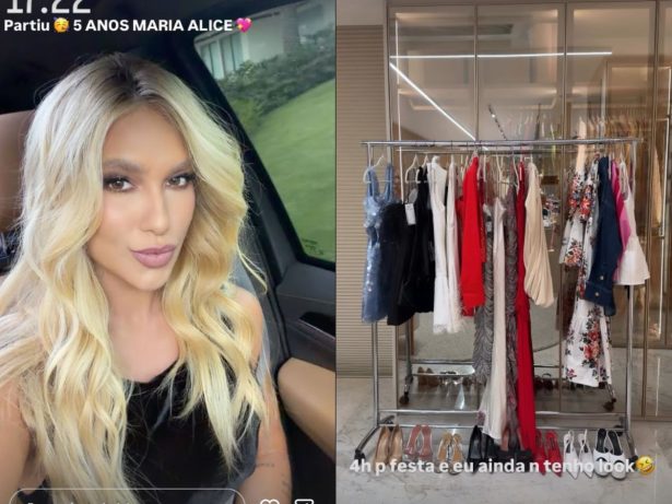 Look milionário? Virginia aposta em visual de luxo para festa de 5 anos da filha