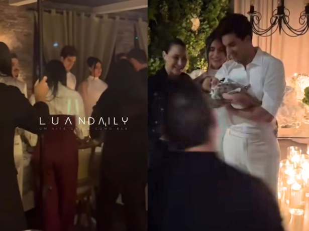 Confira momentos do casamento intimista de Luan Santana e Jade Magalhães