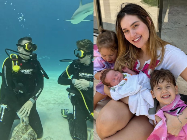 Virginia reage a passeio de Luciano Huck e filho com tubarões: “Forças Angélica”