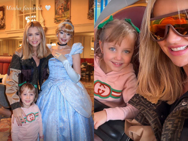 Ana Paula Siebert se hospeda em hotel de luxo e curte a Disney com a filha