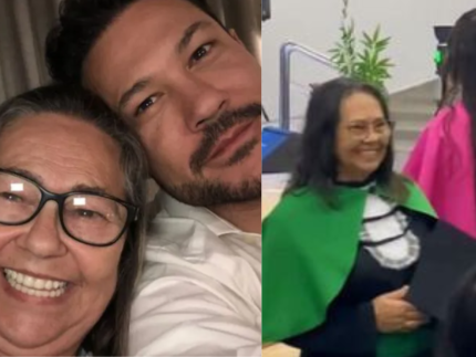 Mãe de João Bosco, dupla de Vinícius, conquista diploma universitário aos 66 anos