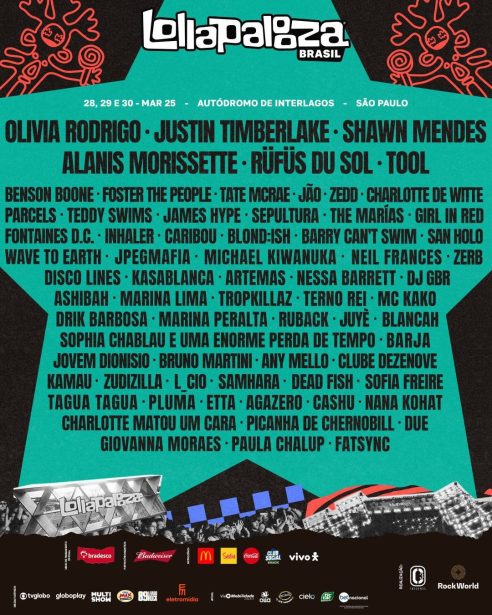 Line-up Lollapalooza Brasil