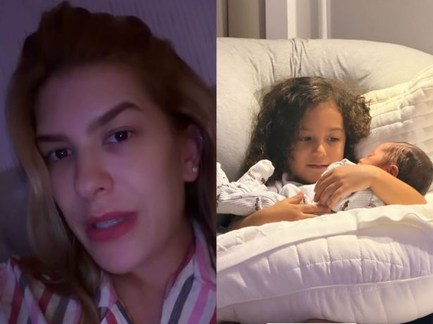 “Gratidão”: Lore Improta exibe Liz cantando para acalmar o irmão caçula