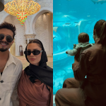 Viagem em família! Luan Santana e Jade passeiam com Serena nos Emirados Árabes
