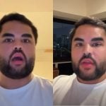 Lucas Guedez se defende após vídeo com filha de Virginia e comparações com Hytalo
