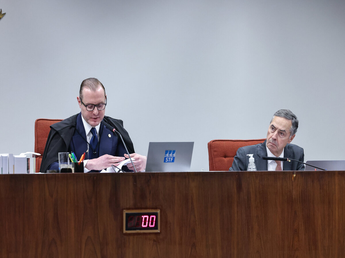 Cristiano Zanin e Luís Roberto Barroso - Imagens STF