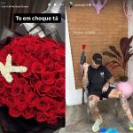 Rosas anônimas e emoji suspeito: web especula romance entre Karoline Lima e Gui Araujo