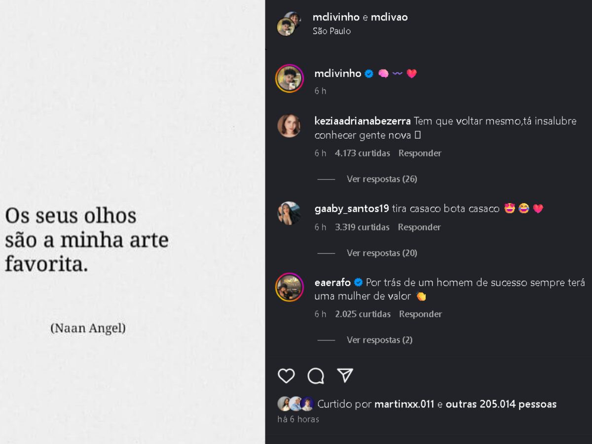 Reprodução: Instagram @mclivinho