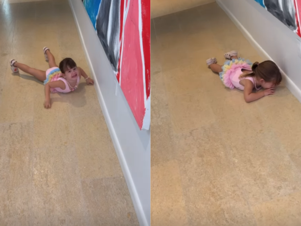 Maria Alice se joga chão durante crise de choro por motivo inusitado. Veja!