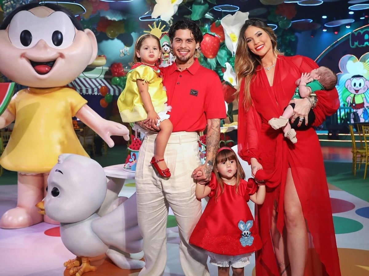 Zé Felipe, José Leonardo, Maria Flor, Virginia Fonseca e Maria Alice (Foto: Manuela Scarpa/Agência Brazil News)