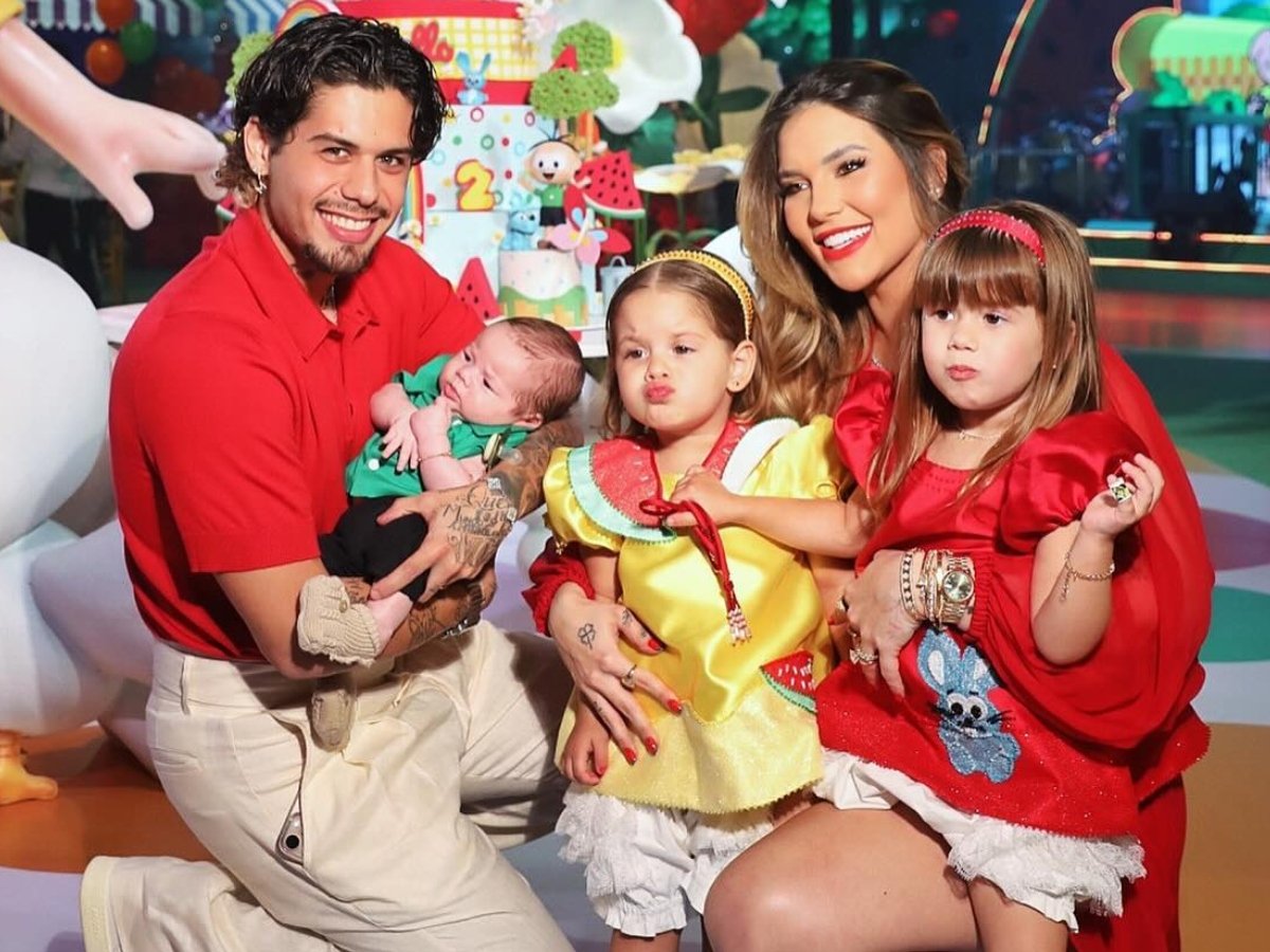 Zé Felipe, José Leonardo, Maria Flor, Virginia Fonseca e Maria Alice (Foto: Manuela Scarpa/Agência Brazil News)