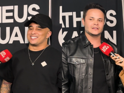 Matheus e Kauan celebram doações do público na ExpoMix e falam sobre o The Voice. Veja!