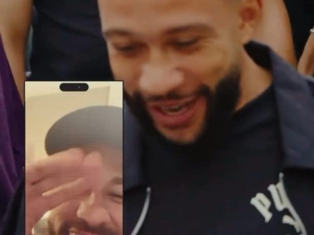 Memphis Depay, do Corinthians, faz chamada de vídeo com Neymar. Veja!