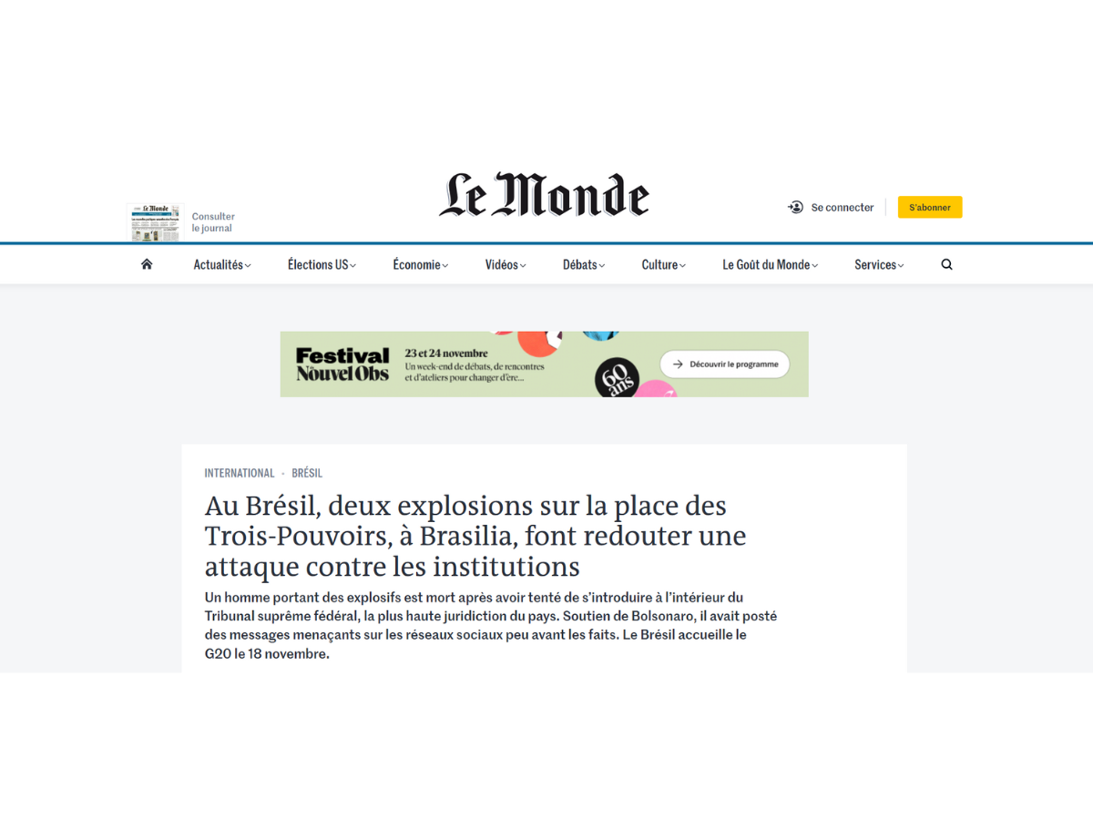 Reprodução Le Monde