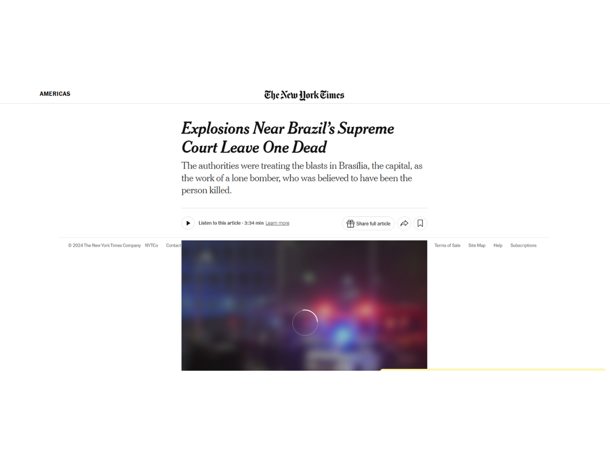 Reprodução The New York Times