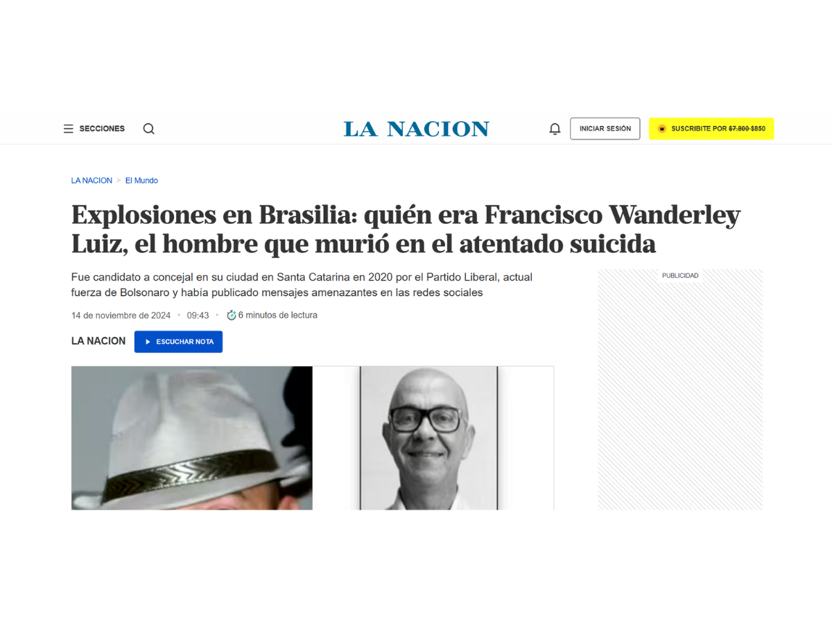 Reprodução La Nacion