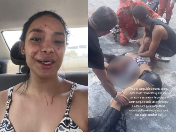 Mulher expõe vídeo convulsionando após briga com Bia Miranda: “Pedi para parar”