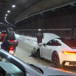 Racha no túnel? Mãe assume batida de Porsche, mas vítimas dão outra versão