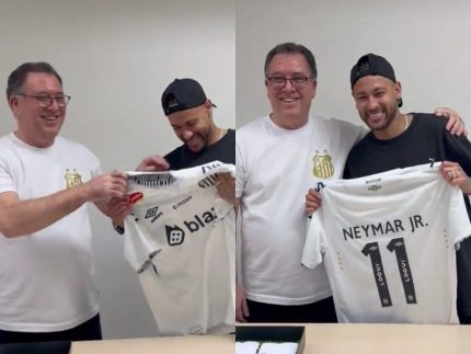 Muita calma nessa hora! Neymar assina contrato com camisa 11 e ainda vai pegar a 10