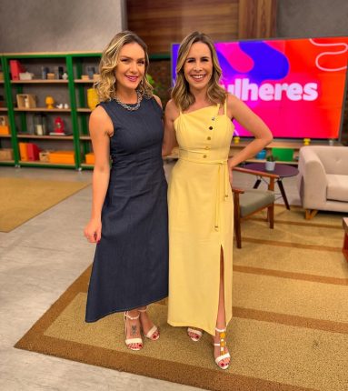 Camila Galetti e Pamela Domingues comandam o “Mulheres” na TV Gazeta / Divulgação