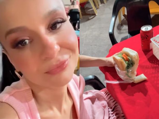 Após festa, Maiara se entrega a sandubão e brinca: “Dieta falhou”