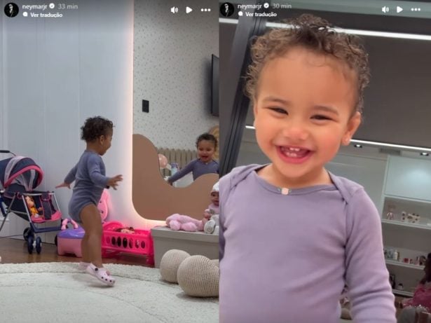 Neymar compartilha momento descontraído com Mavie: “Tão calminha”