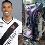 Robert Renan, zagueiro do Vasco, sofre acidente de carro no Rio de Janeiro