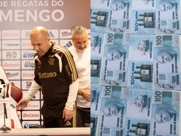 Torcida do Cruzeiro prepara notas falsas para protestar contra Leonardo Jardim no Maracanã