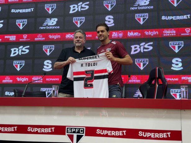 São Paulo apresenta Rafael Tolói e projeta retorno: “Me sinto à disposição já no fim de semana”