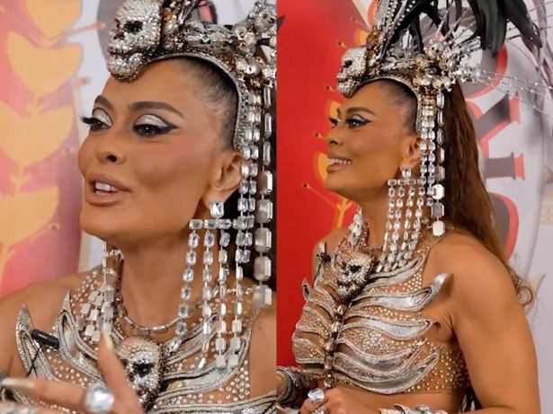 Juliana Paes explica emoção no ensaio técnico da Viradouro: “Difícil controlar”