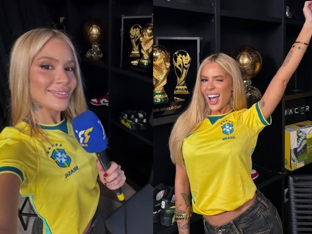 Karoline Lima mostra ferimentos nos pés por trabalho na Copa: “O calor assou a pele”