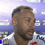 Susto! Neymar sente coxa, pede substituição e tranquiliza torcida do Santos