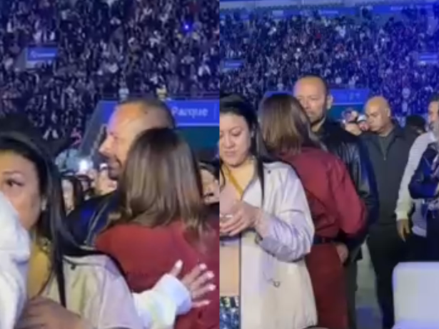 Neymar Pai e namorada são vistos curtindo show em São Paulo