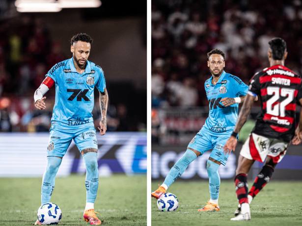 Neymar se irrita em campo e critica jogadores do Santos em derrota pro Flamengo. Veja!
