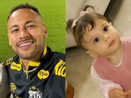 Neymar se derrete por Helena, filha com Amanda Kimberlly, após promover festa intimista