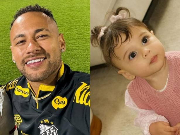 Neymar se derrete por Helena, filha com Amanda Kimberlly, após promover festa intimista