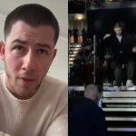 Nick Jonas se desespera e abandona show após ser surpreendido com laser na cabeça