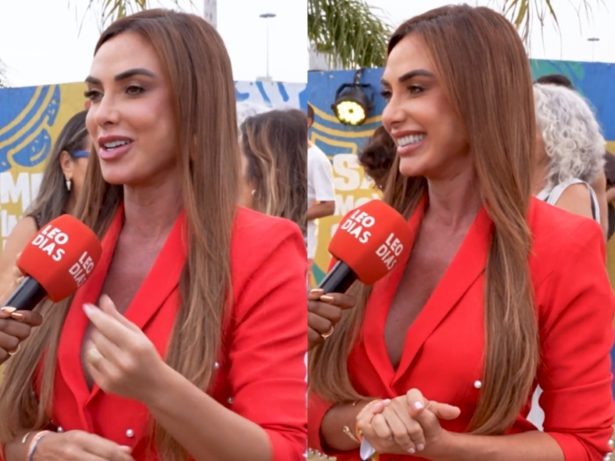 Nicole Bahls comenta “BBB26”, permanência no “Domingão” e desconversa sobre Wanessa e Allan
