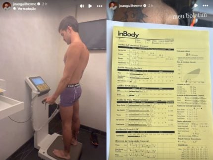 João Guilherme revela perda de peso com bom humor e surpreende internautas