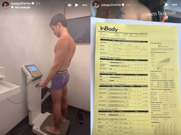 João Guilherme revela perda de peso com bom humor e surpreende internautas