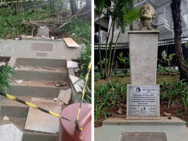 Busto de José Carlos Pace é destruído no autódromo de Interlagos