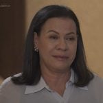 Dona Ruth em entrevista para o Fantástico